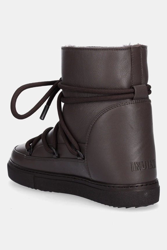 Obuv Kožené snehule Inuikii Full Leather Wedge 1001.004.0091.152 hnedá