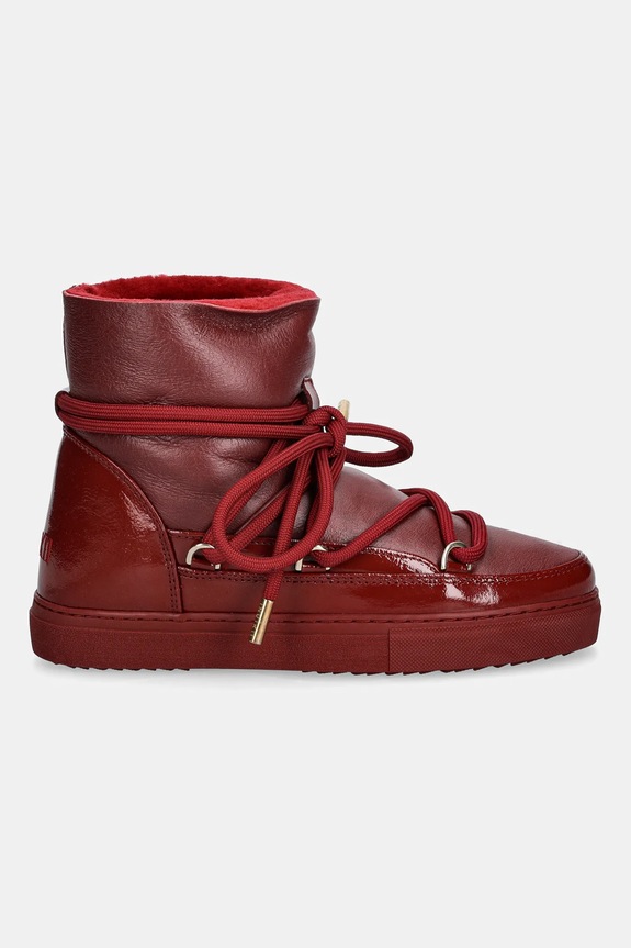 Inuikii śniegowce skórzane Gloss 1001.003.0131.550 czerwony AW25