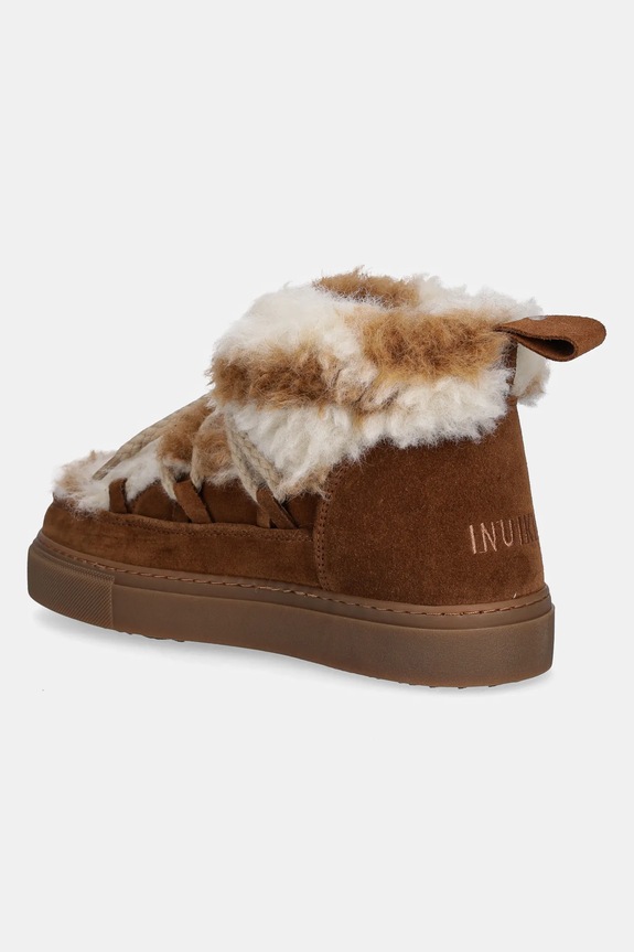 Shoes Inuikii suede snow boots Teddy Low 1001.001.0321.106 brown