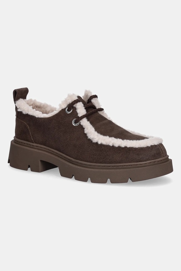 Inuikii scarpe in camoscio Wallabee Curly pelle scamosciata marrone 1015.003.0011.150