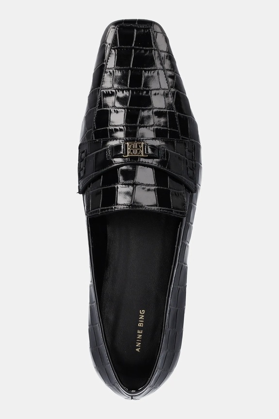 Anine Bing leather loafers freya black A.14.11483