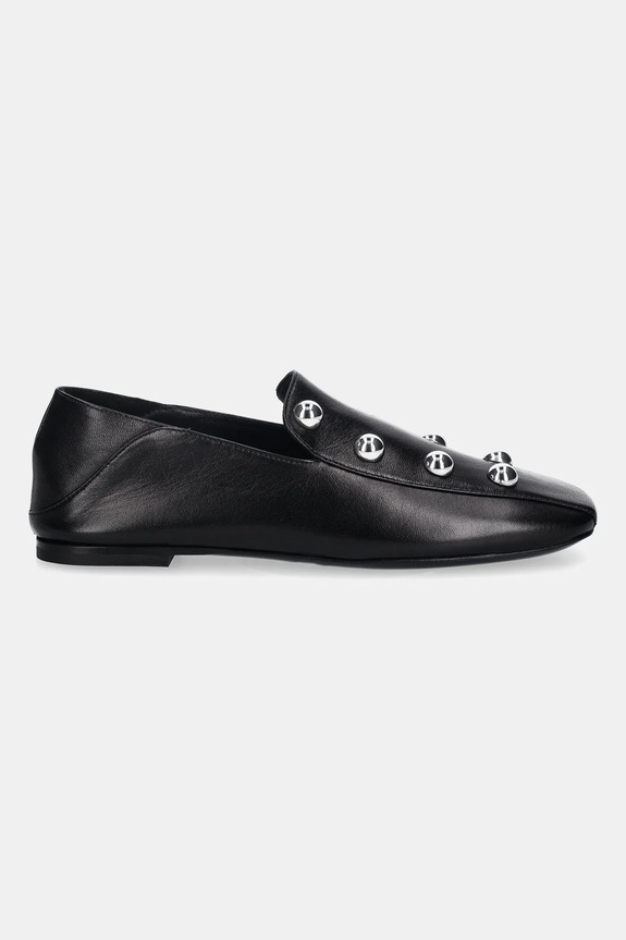 IRO mocassini in pelle Cloclo Studs WM70CLOCLOST.BLA01 nero AW25