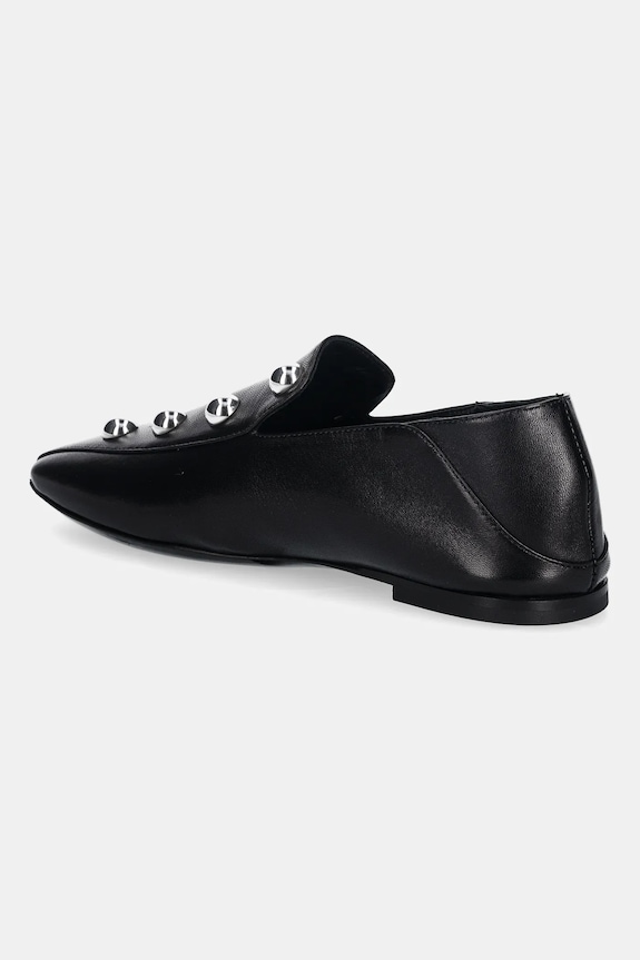 Scarpe IRO mocassini in pelle Cloclo Studs WM70CLOCLOST.BLA01 nero