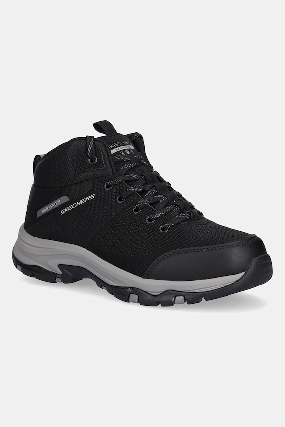 Skechers pantofi TREGO - TRAIL DESTINATION imitatie de piele negru 180005