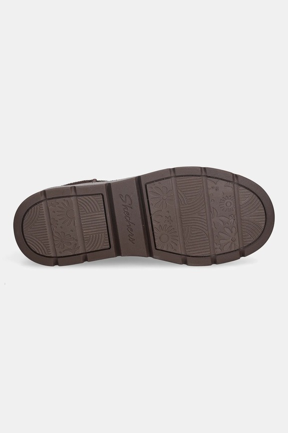 Semišové sněhule Skechers KEEPSAKES COZY - COZY MINI 167848 hnědá