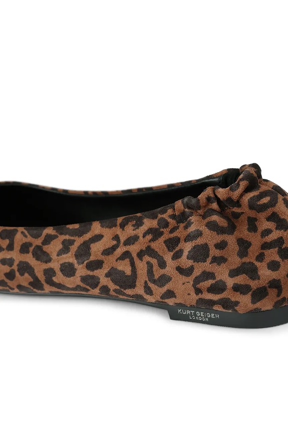 Kurt Geiger London balerini din piele întoarsă Chelsea Ballerina 5000635289 maro