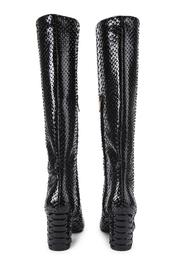 Обувь Кожаные сапоги Kurt Geiger London Regent Point Knee Boot 5026500719 чёрный