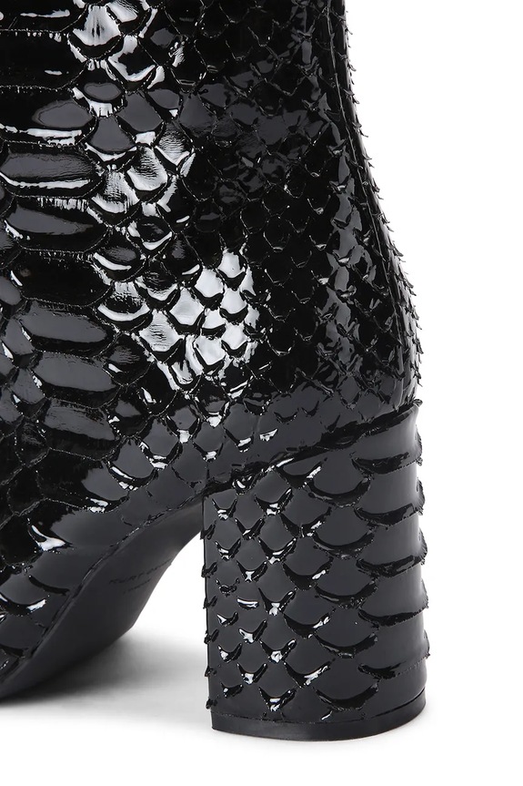 Кожаные сапоги Kurt Geiger London Regent Point Knee Boot чёрный 5026500719