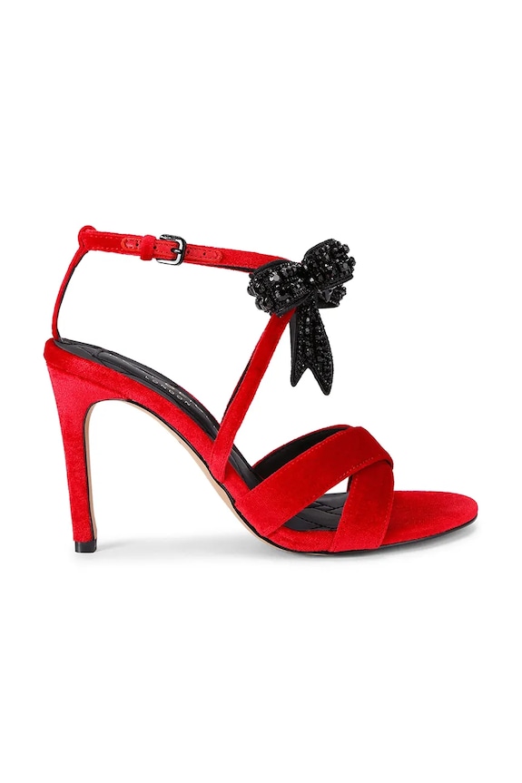 Sandály Kurt Geiger London Bow High Sandal jehličkový červená 4991350789