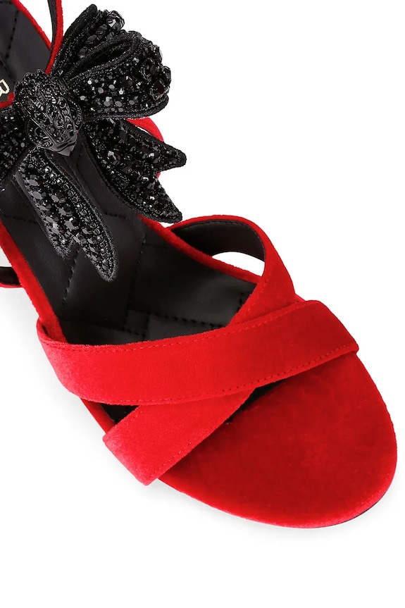 Boty Sandály Kurt Geiger London Bow High Sandal 4991350789 červená