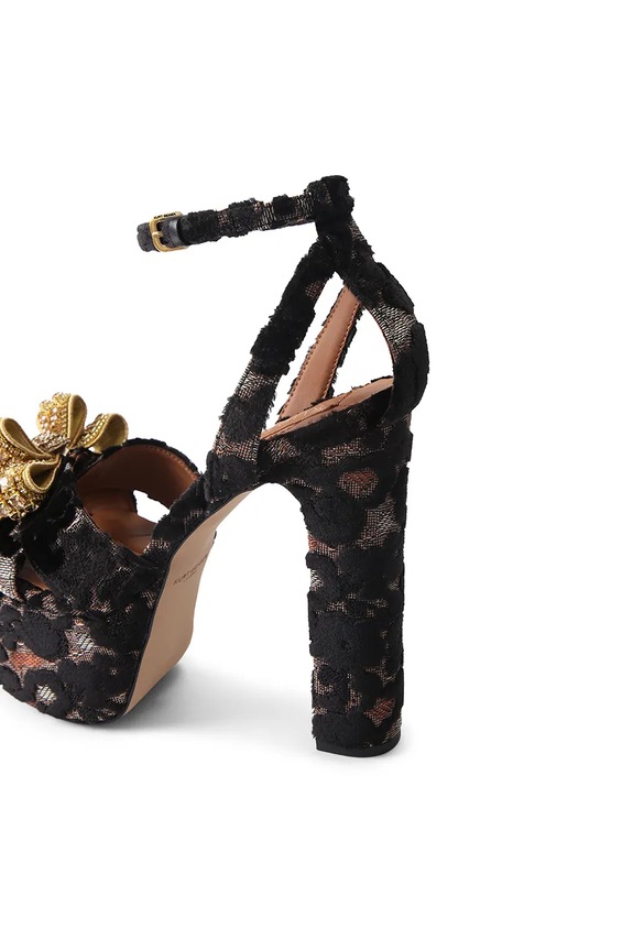 Sandály Kurt Geiger London Bow Platfrom Sandal 5028135689 hnědá