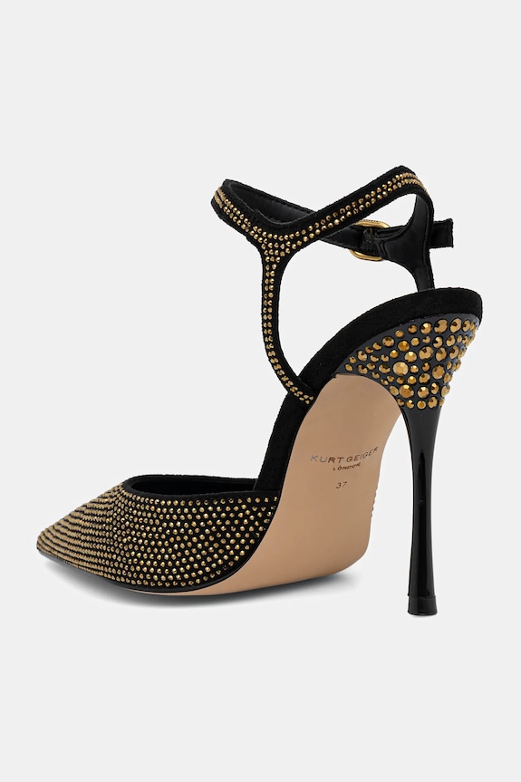 Obuwie Kurt Geiger London szpilki Mayfair Point Ankle Strap 4989405609 czarny