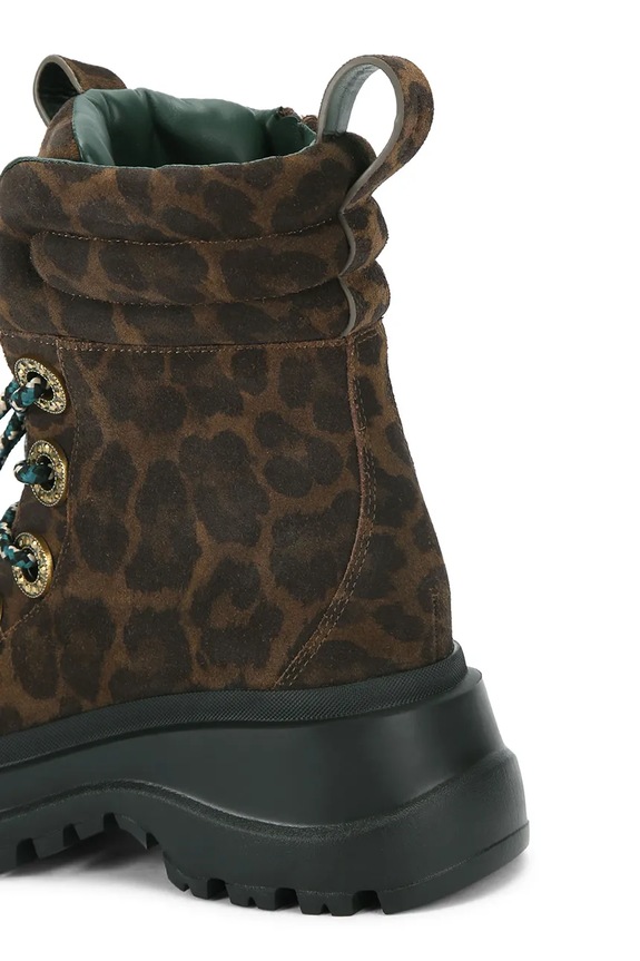 Gležnječe od brušene kože Kurt Geiger London Kensington Hiker smeđa 4991835289