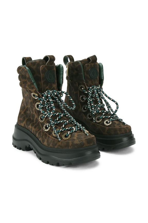 Gležnječe od brušene kože Kurt Geiger London Kensington Hiker 4991835289 smeđa