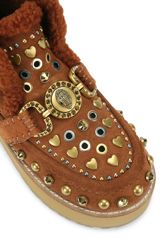 Scarpe Kurt Geiger London stivali da neve in camoscio Mansion Cosy Boot 4993936029 marrone