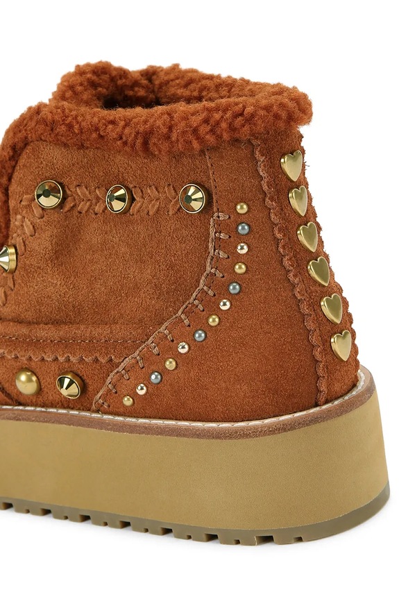 Kurt Geiger London stivali da neve in camoscio Mansion Cosy Boot 4993936029 marrone