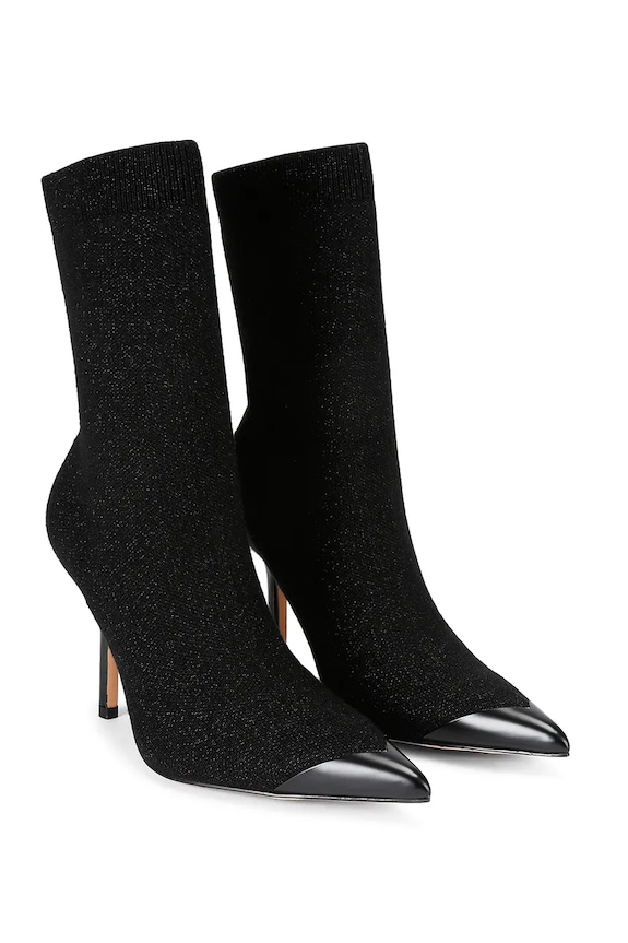 Kurt Geiger London stivaletti alla caviglia Regent Point Sock Boot 4994900609 nero AW25