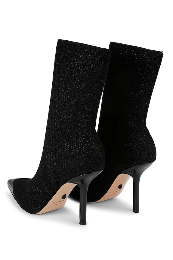 Scarpe Kurt Geiger London stivaletti alla caviglia Regent Point Sock Boot 4994900609 nero