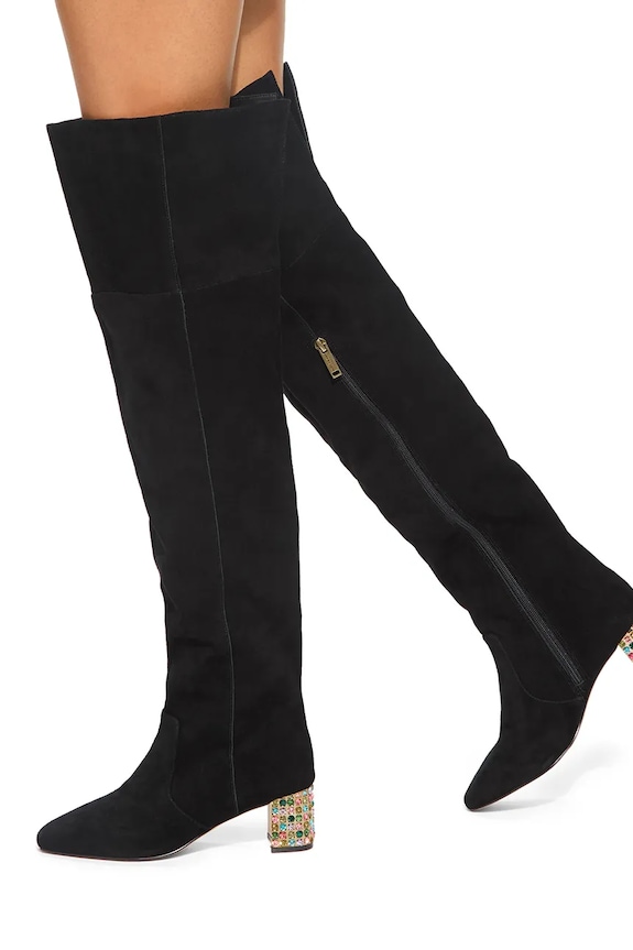 Semišové čižmy Kurt Geiger London Chelsea Block Otk Boot 5003300209 čierna