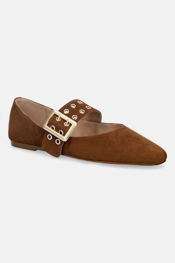 Steve Madden ballerine Atlantica finta pelle fiore marrone 11004770.839