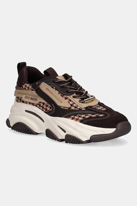 Tenisky Steve Madden Possession-E semišová kůže hnědá 11004652.762