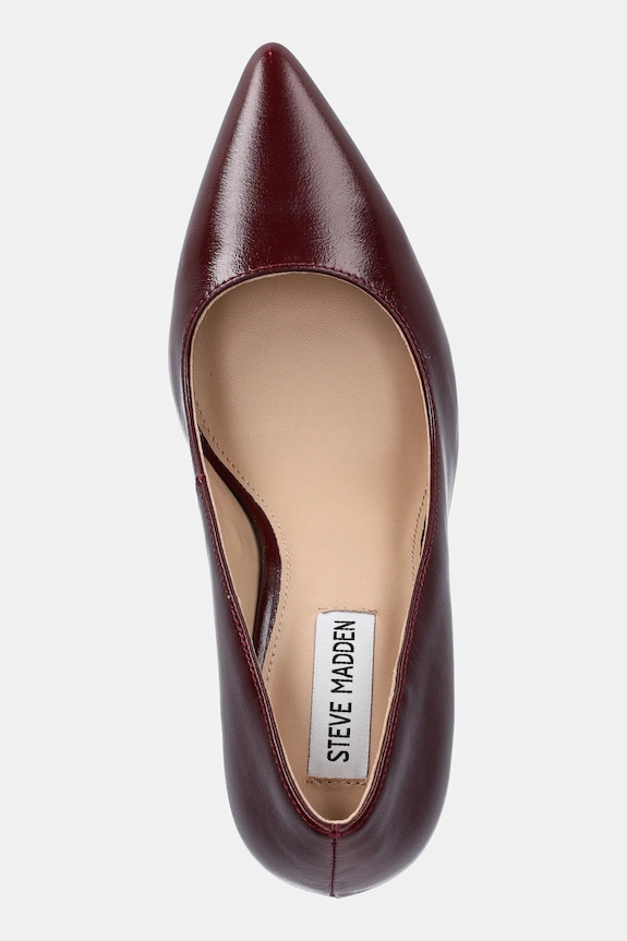 Steve Madden szpilki skórzane Secured bordowy 11004877.CL4