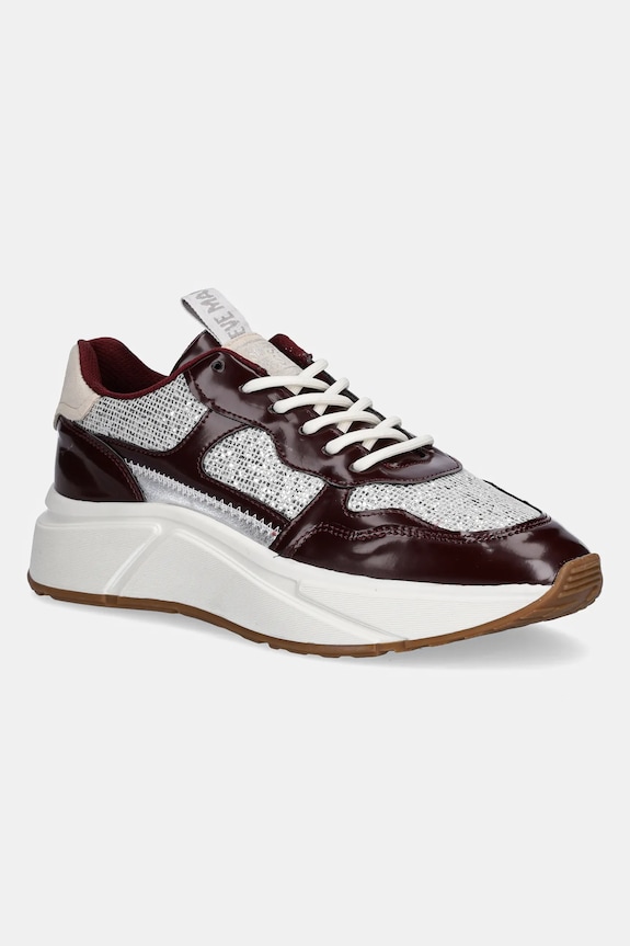 Sneakers Steve Madden Starlyn απομίμηση λείου δέρματος ασημί 11003459.678