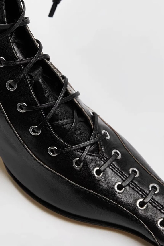Miista stivaletti alla caviglia in pelle Emile MI.5545 nero AW25