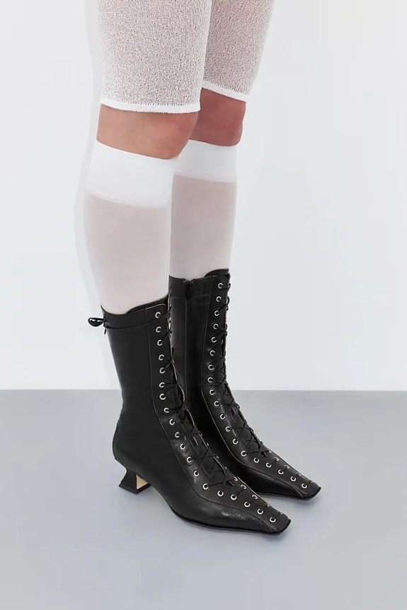 Miista stivaletti alla caviglia in pelle Emile nero MI.5545