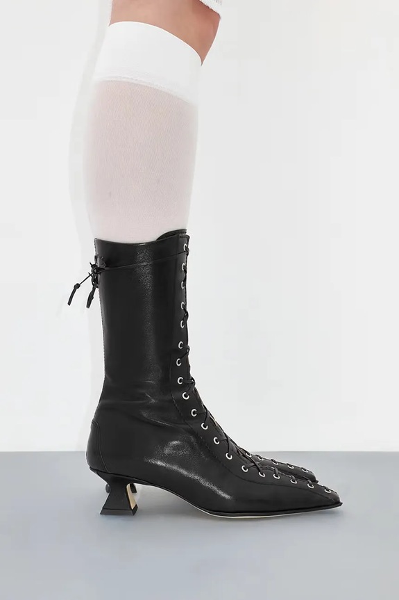Miista stivaletti alla caviglia in pelle Emile MI.5545 nero