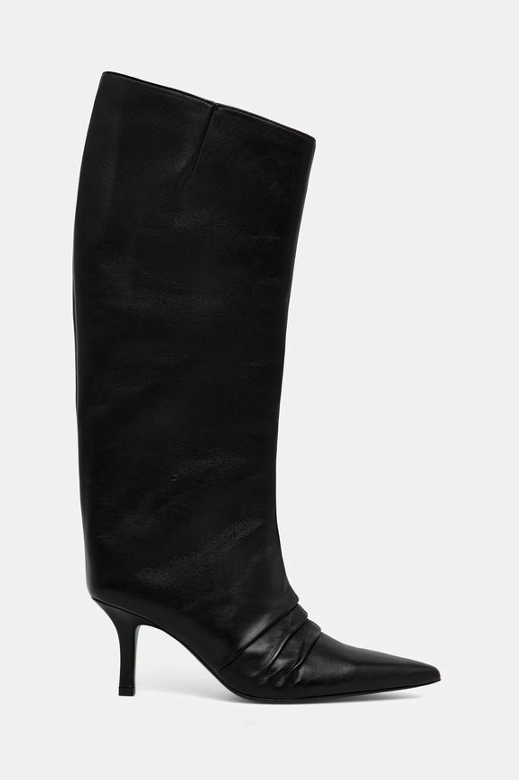 Δερμάτινες μπότες Patrizia Pepe 2Y0037.L048.K103 μαύρο AW25