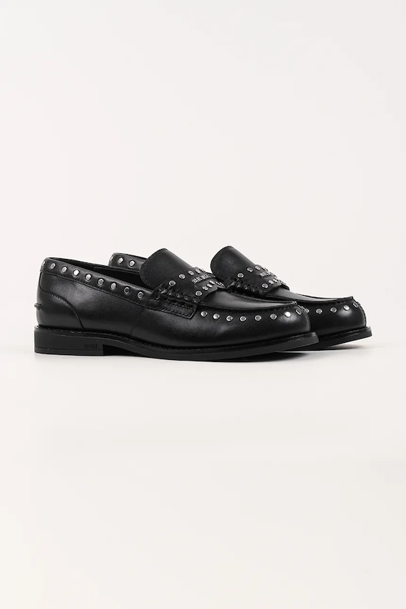 Karl Lagerfeld mocassini in pelle MIA KL42125S.00S nero AW25