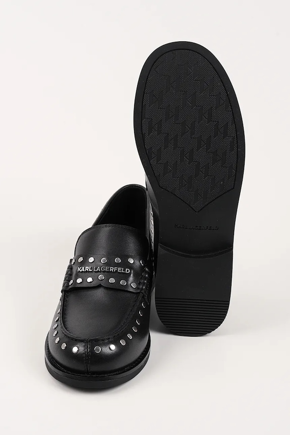 Karl Lagerfeld mocassini in pelle MIA KL42125S.00S nero
