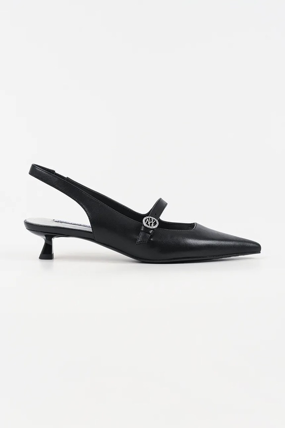 Karl Lagerfeld szpilki skórzane PASHA 5-8 cm czarny KL30117.000