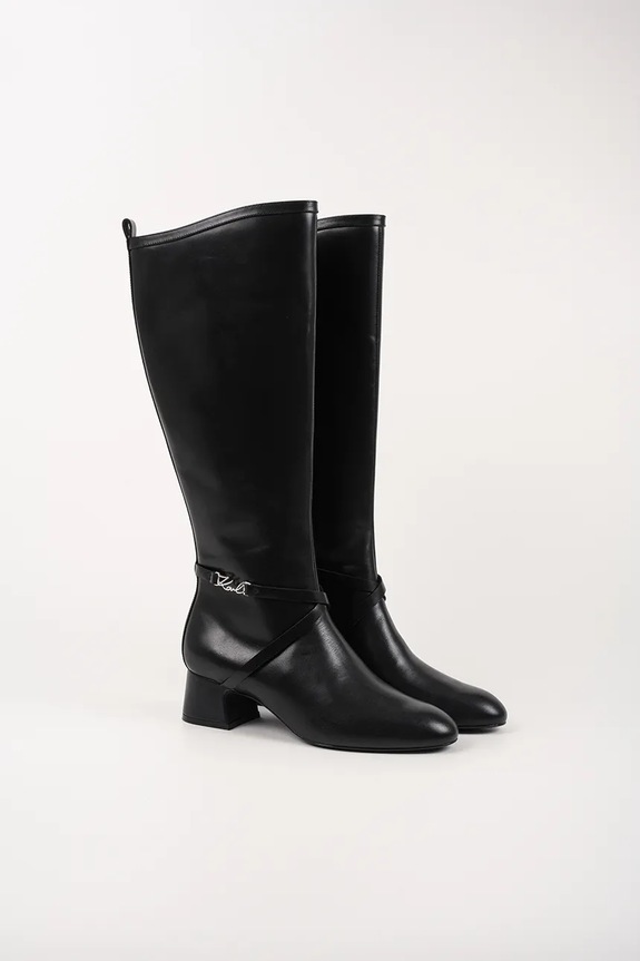 Vysoké čižmy Karl Lagerfeld BONNIE KL30375.000 čierna AW25