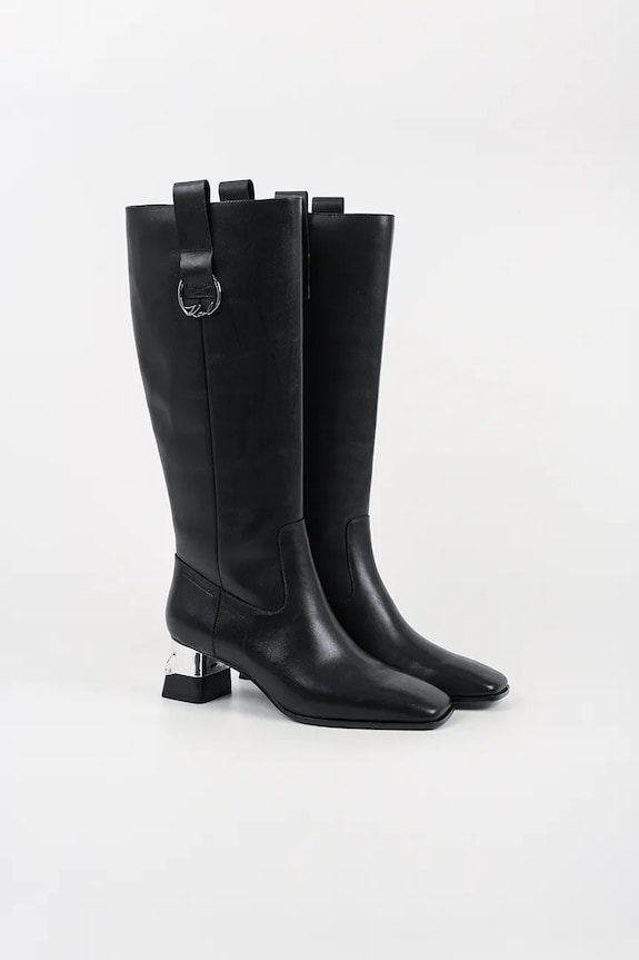 Kožne čizme Karl Lagerfeld KAYLA KL35470.000 crna NC25