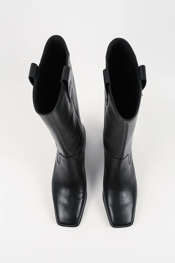 Kožne čizme Karl Lagerfeld KAYLA crna KL35470.000