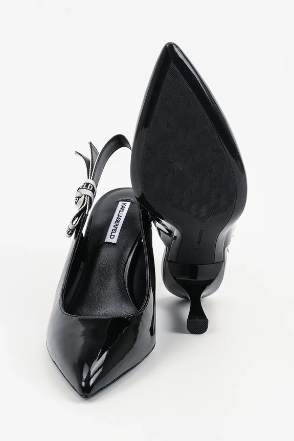 Karl Lagerfeld szpilki skórzane SIENNA KL32708A.1BP czarny