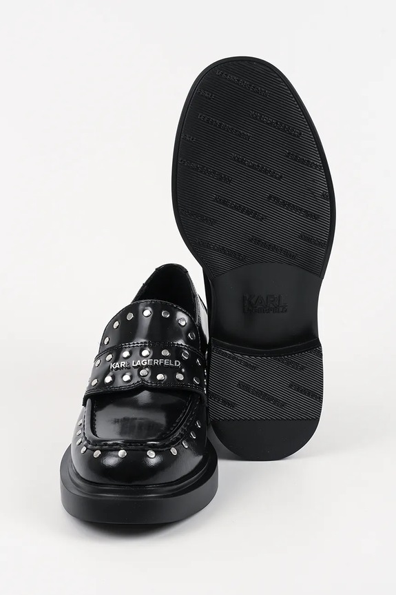 Δερμάτινα μοκασίνια Karl Lagerfeld MACIE KL41213S.00S μαύρο