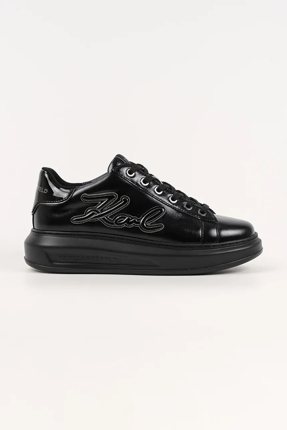 Karl Lagerfeld sneakersy skórzane KAPRI pozostałe czarny KL62511S.100
