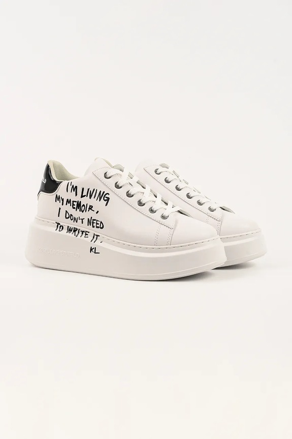 Karl Lagerfeld sneakersy skórzane ANAKAPRI KL63512.011 biały AW25