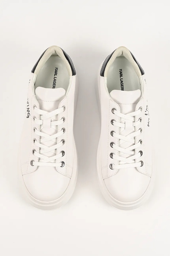Karl Lagerfeld sneakersy skórzane ANAKAPRI biały KL63512.011