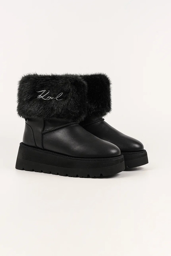 Karl Lagerfeld cizme de iarnă SKYLAR KL48655.400 negru NC25