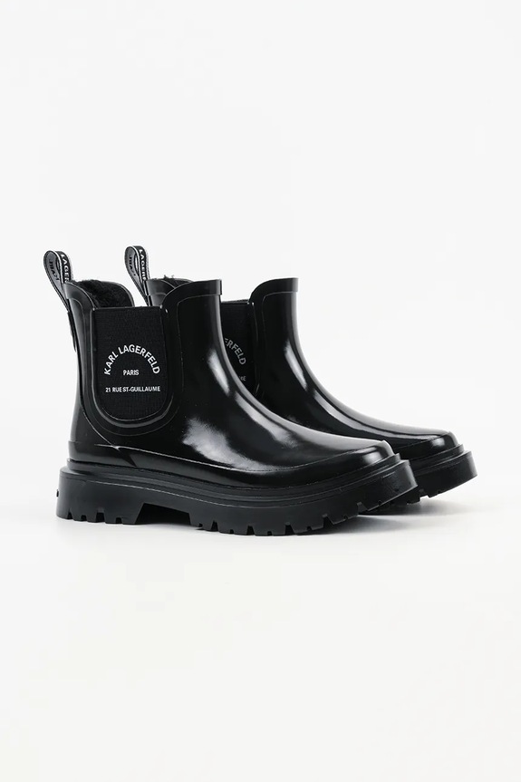 Karl Lagerfeld gumicsizma K/TORRENT KL47140.V00 fekete AW25