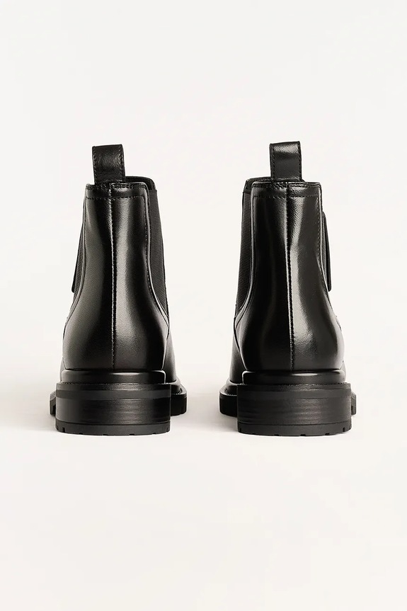 Obuwie Karl Lagerfeld botki skórzane BINKY KL47545.000 czarny