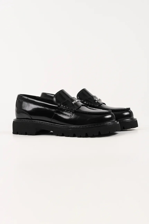 Kožené mokasíny Karl Lagerfeld LOWELL KL42224.000 černá AW25