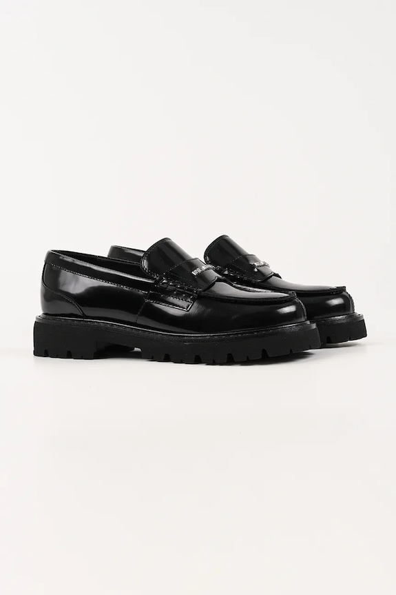 Kožené mokasíny Karl Lagerfeld LOWELL KL42224.000 černá AW25