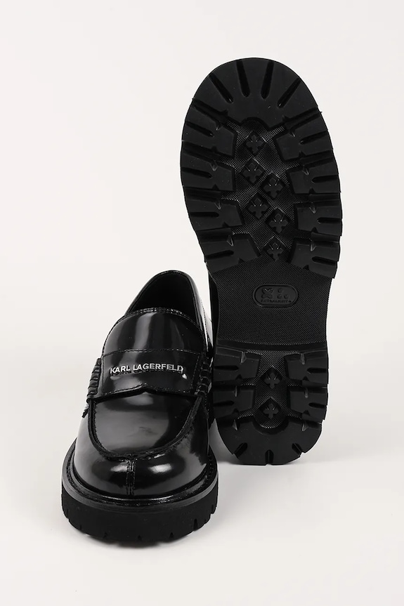 Kožené mokasíny Karl Lagerfeld LOWELL KL42224.000 černá