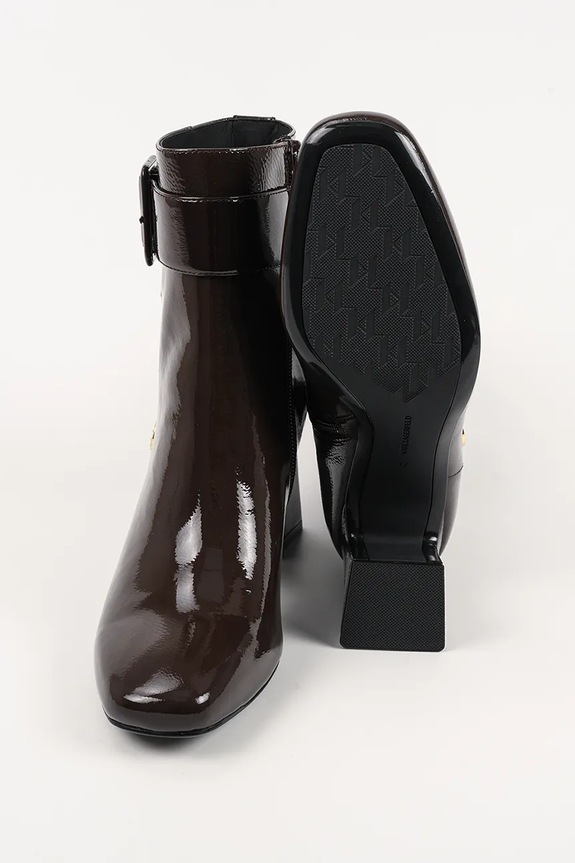 Δερμάτινες μπότες Karl Lagerfeld BEATA KL31455A.144 καφέ