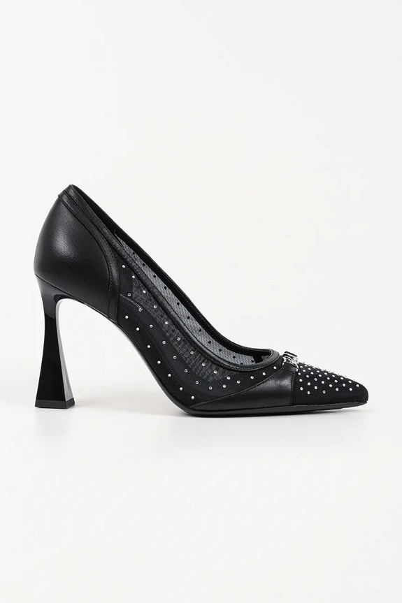 Karl Lagerfeld szpilki DEBUTANTE tekstylny czarny KL32011S.40S
